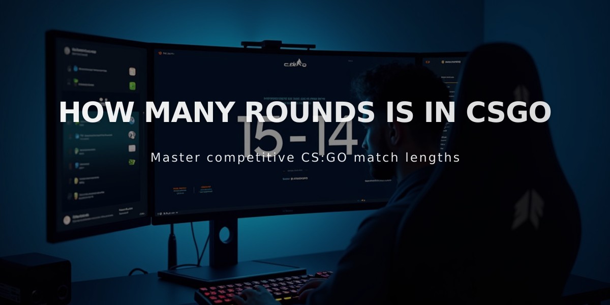 How Many Rounds Is In CSGO: A Complete Competitive Match Guide