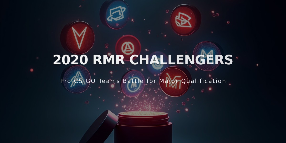 2020 RMR Challengers Sticker Capsule Release