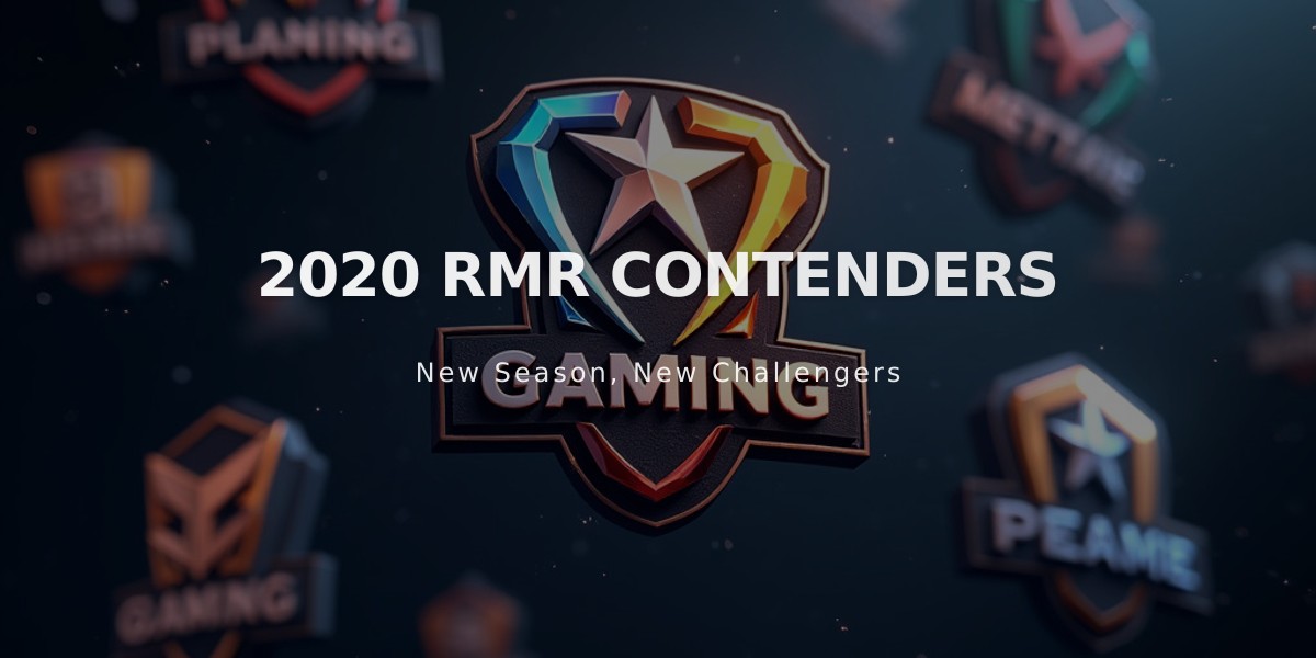 2020 RMR Contenders Team Sticker Capsule