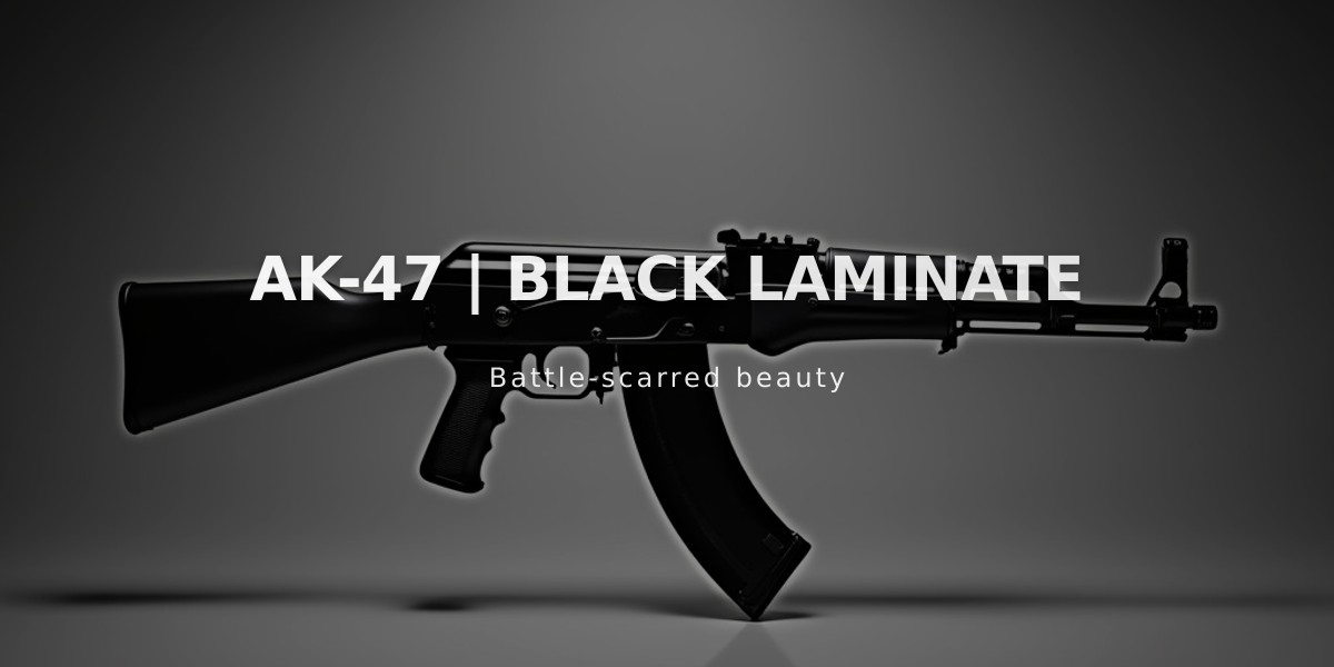 AK-47 Black Laminate: Classic Military-Grade Rifle Skin with Enduring Appeal