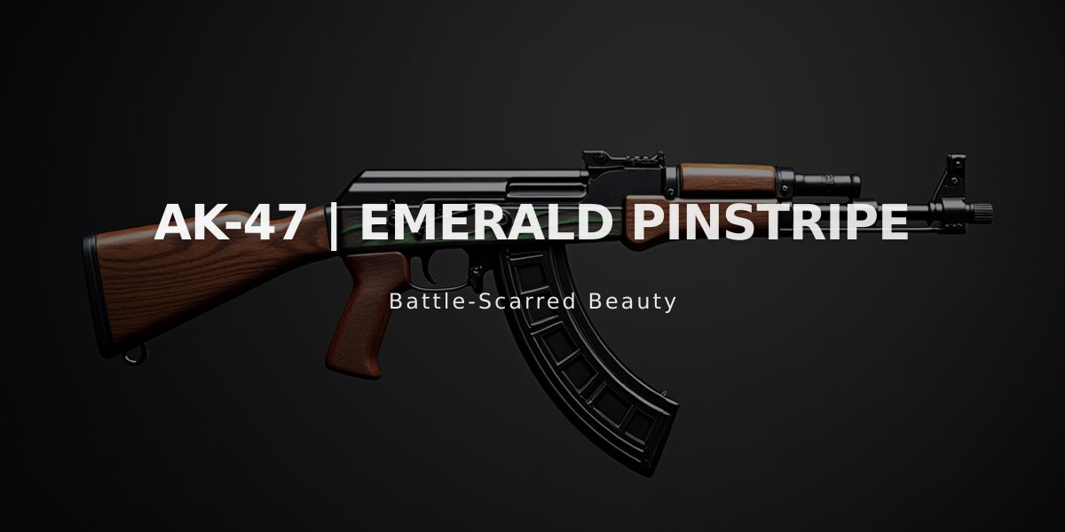 AK-47 Emerald Pinstripe: The Classic Green Pinstripe Rifle Skin