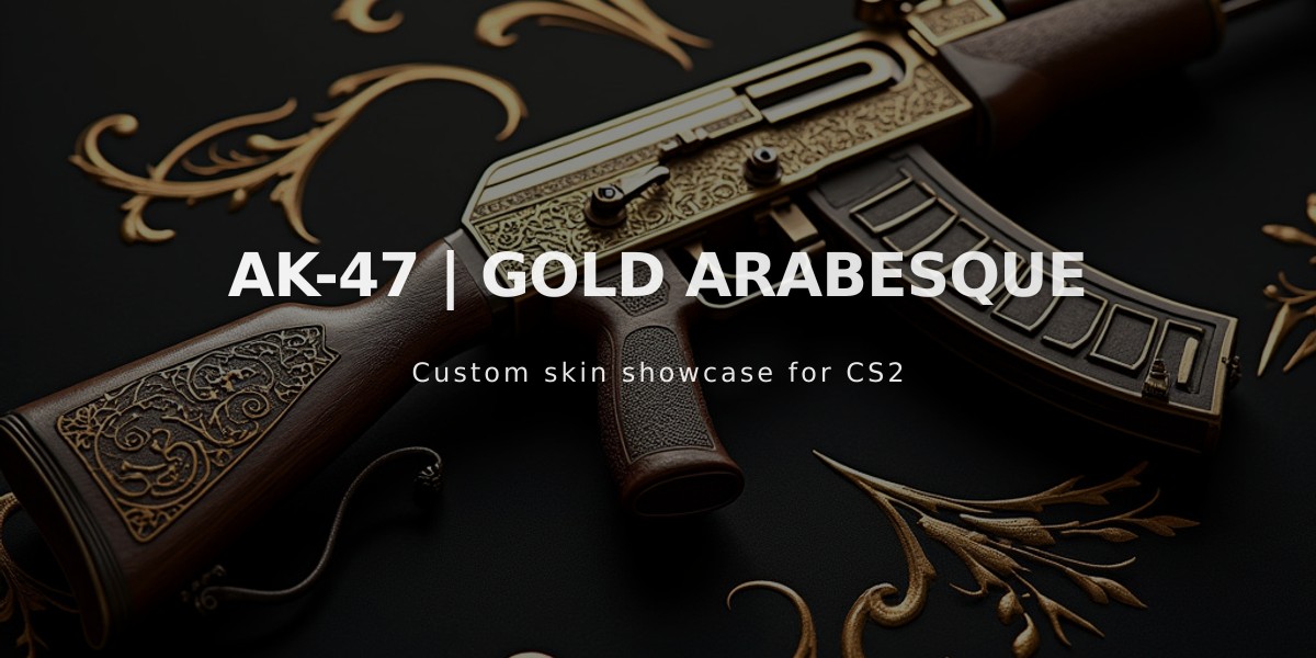 AK-47 Gold Arabesque: The Prestigious Hand-Painted Masterpiece