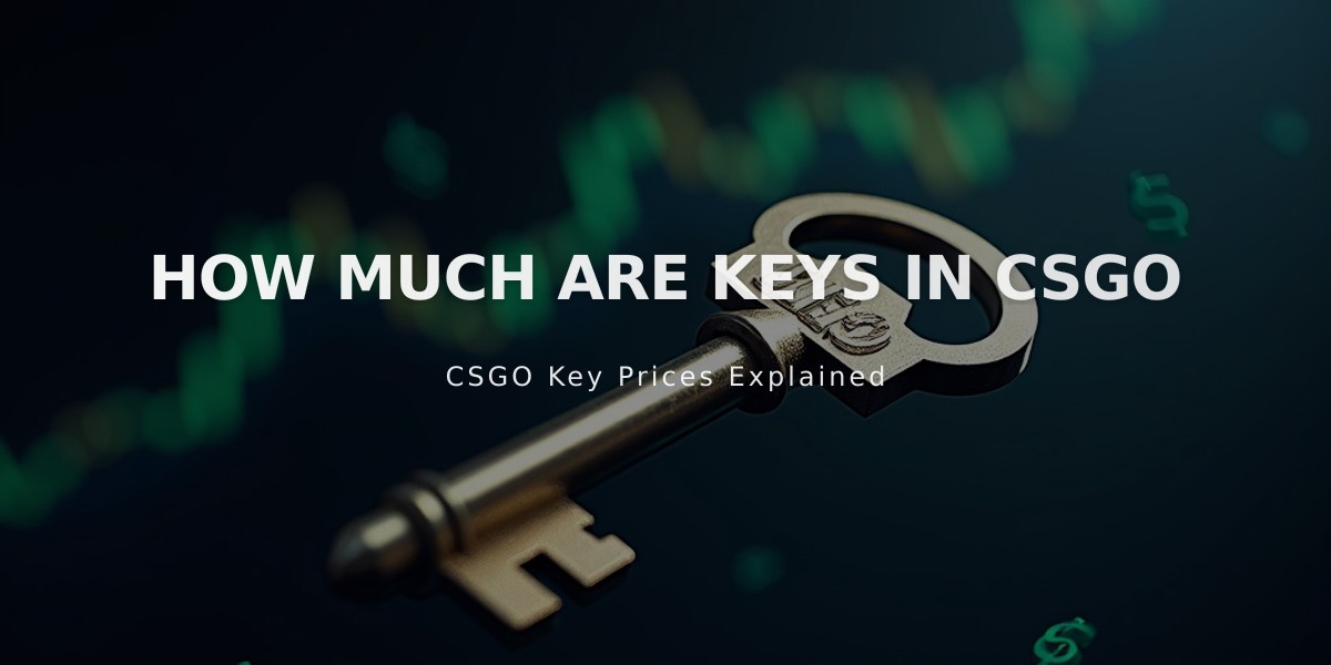 How Much Do CSGO Keys Cost in 2024: Current Market Prices