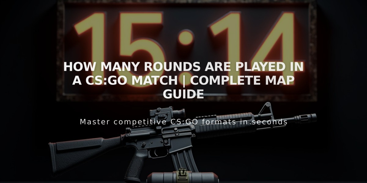 How Many Rounds Are Played in a CS:GO Match | Complete Map Guide