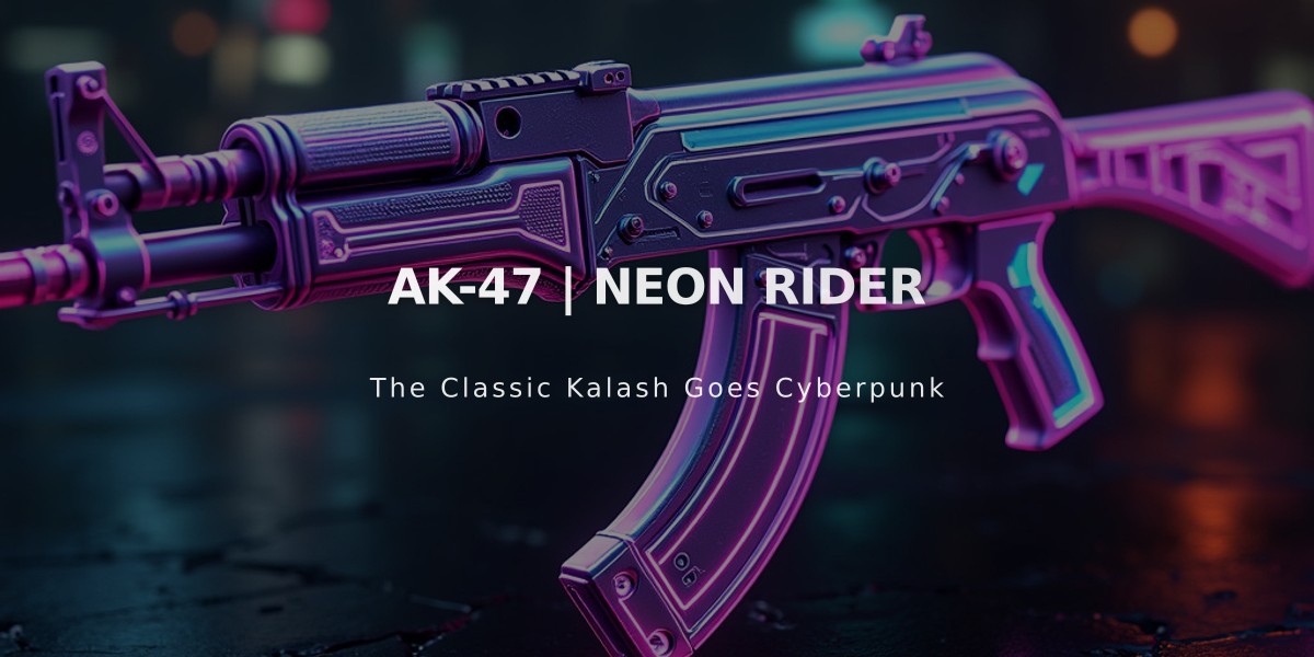 AK-47 Neon Rider: The Most Popular Retro-Futuristic CS:GO Skin