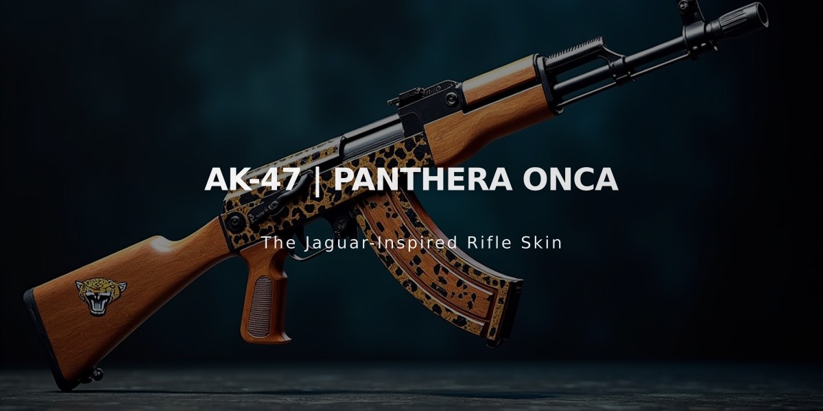 AK-47 Panthera Onca: The Jaguar-Carved Combat Rifle