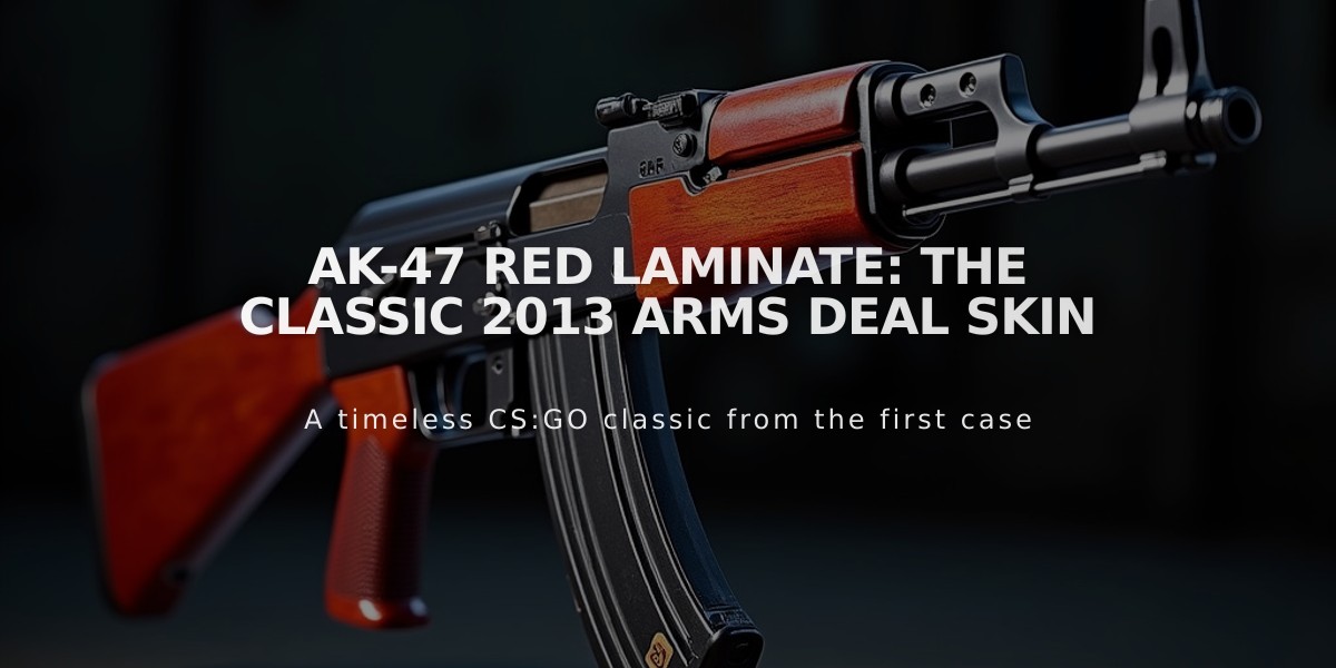 AK-47 Red Laminate: The Classic 2013 Arms Deal Skin