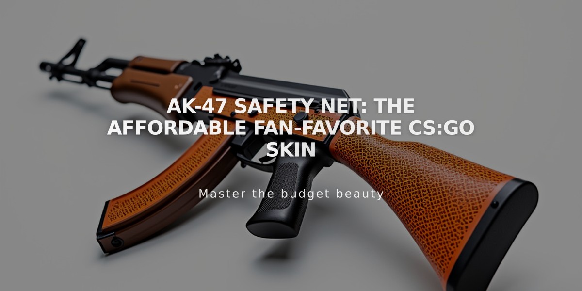 AK-47 Safety Net: The Affordable Fan-Favorite CS:GO Skin