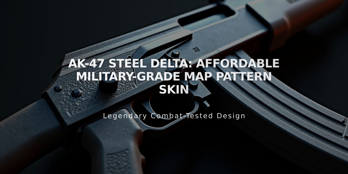 AK-47 Steel Delta: Affordable Military-Grade Map Pattern Skin