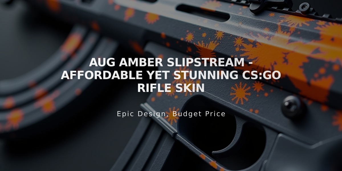 AUG Amber Slipstream - Affordable Yet Stunning CS:GO Rifle Skin