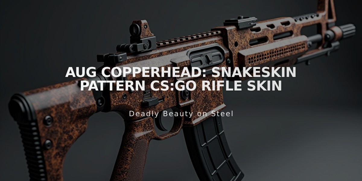 AUG Copperhead: Snakeskin Pattern CS:GO Rifle Skin