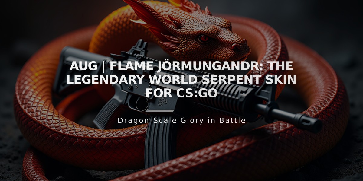 AUG | Flame Jörmungandr: The Legendary World Serpent Skin for CS:GO