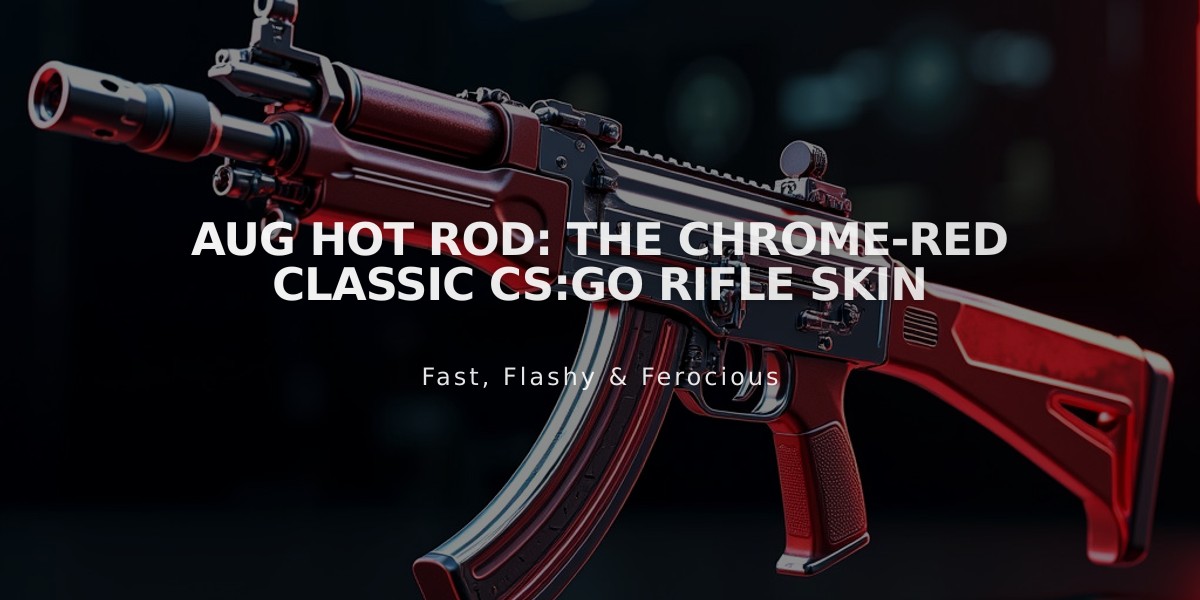 AUG Hot Rod: The Chrome-Red Classic CS:GO Rifle Skin