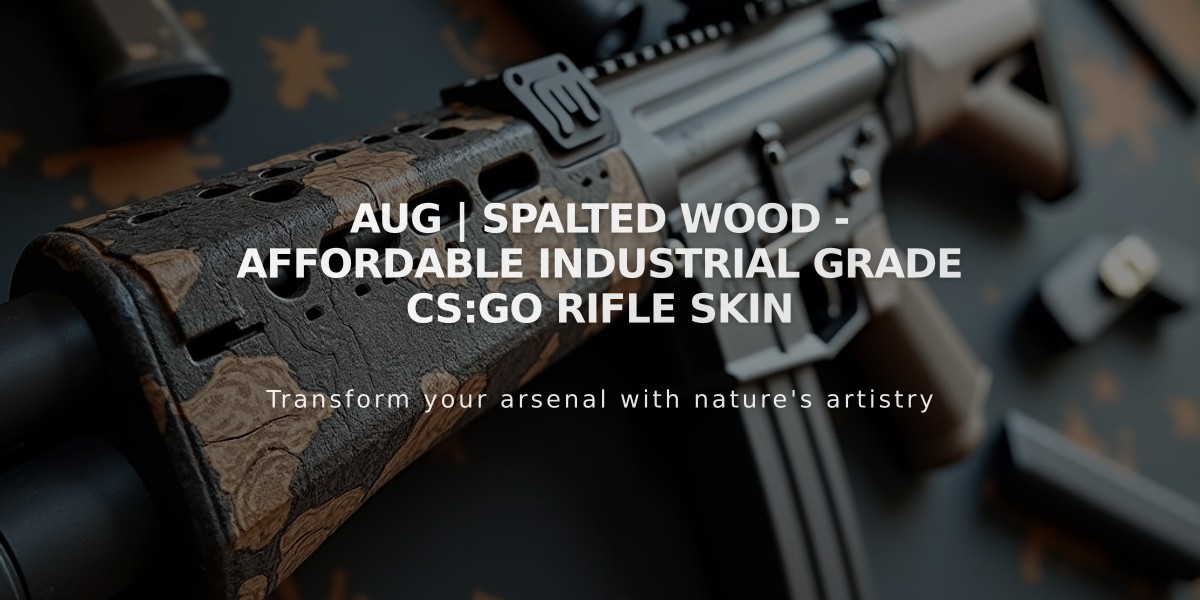 AUG | Spalted Wood - Affordable Industrial Grade CS:GO Rifle Skin