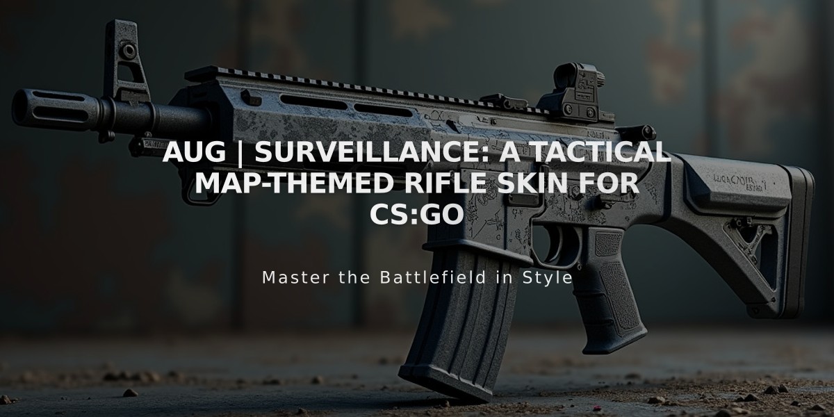 AUG | Surveillance: A Tactical Map-Themed Rifle Skin for CS:GO