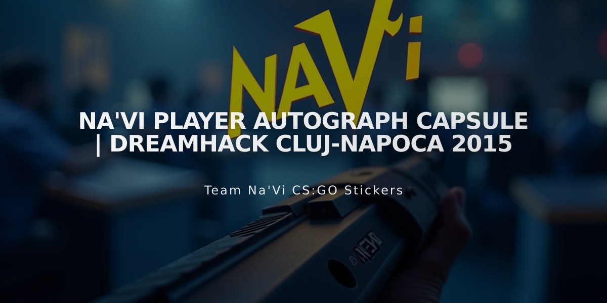 Na'Vi Player Autograph Capsule | DreamHack Cluj-Napoca 2015