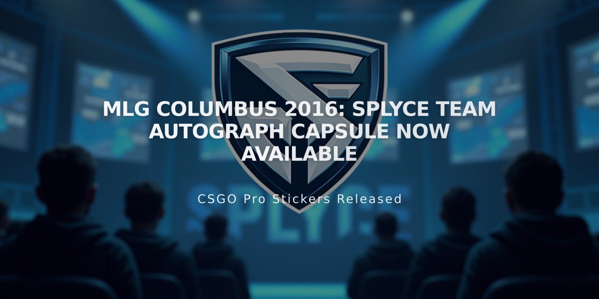 MLG Columbus 2016: Splyce Team Autograph Capsule Now Available