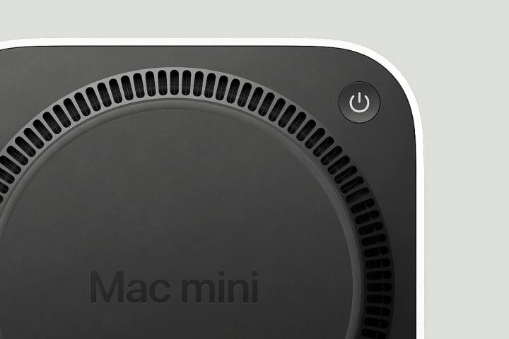 Mac Mini top view with vents