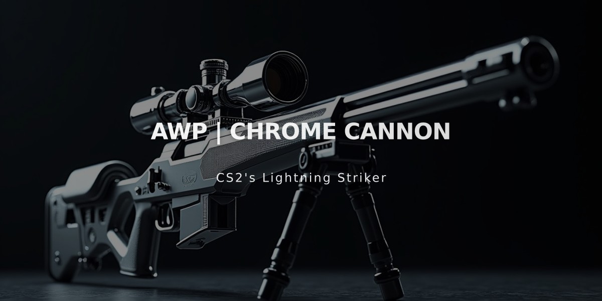 AWP | Chrome Cannon: The Mirror-Coated Marksman's Choice