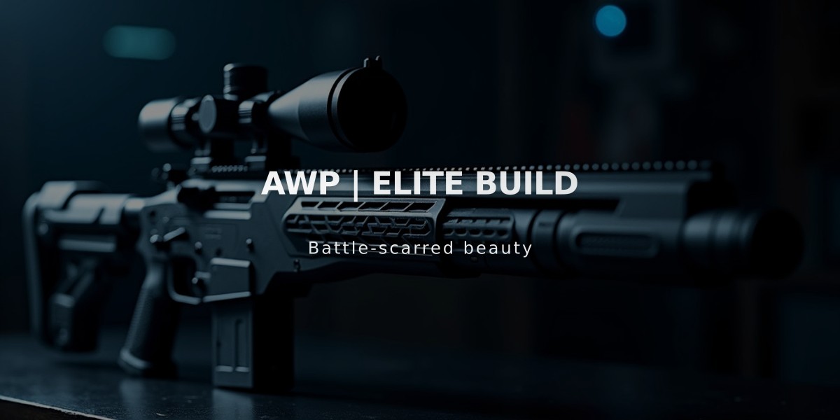 AWP Elite Build: The Tactical Black and Orange Sniper Rifle