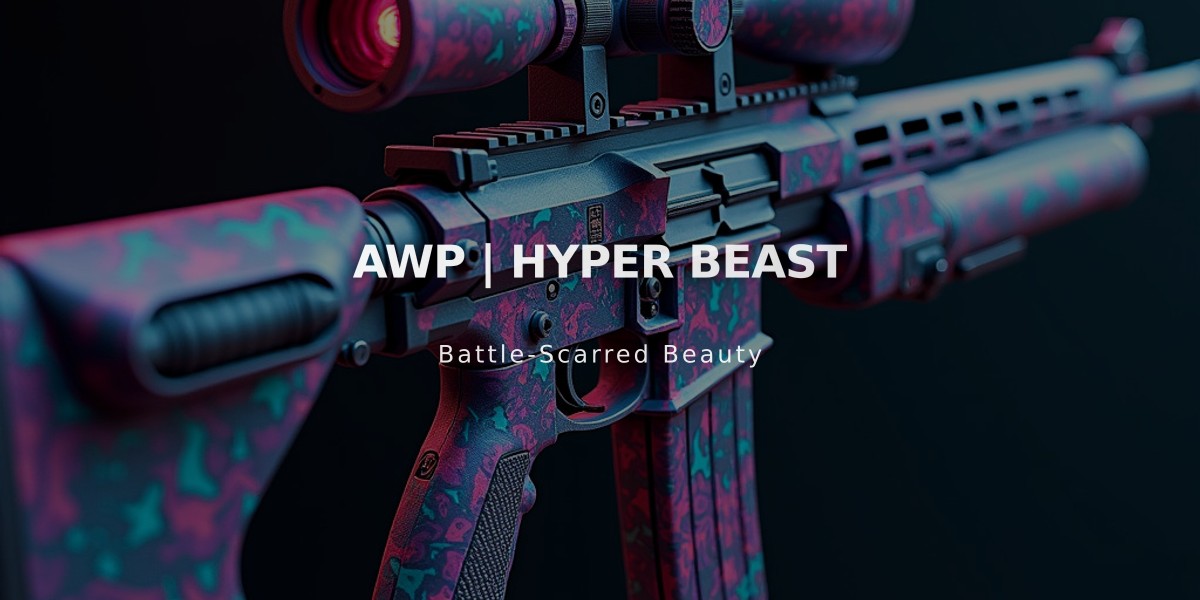 AWP Hyper Beast: Psychedelic Beast-themed Sniper Rifle Skin