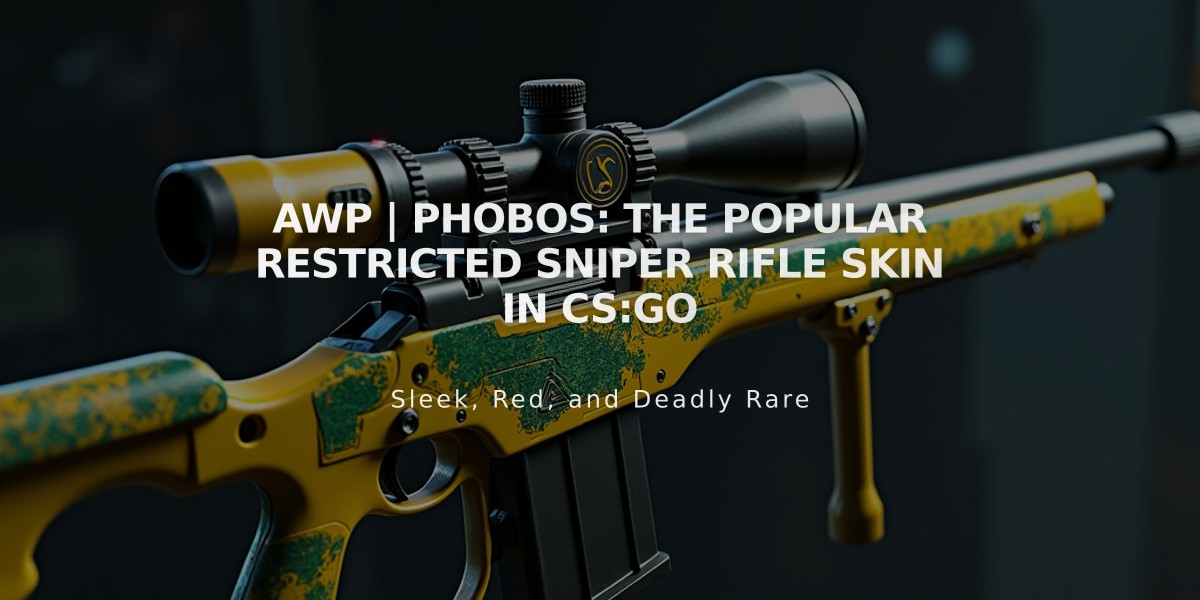 AWP | Phobos: The Popular Restricted Sniper Rifle Skin in CS:GO