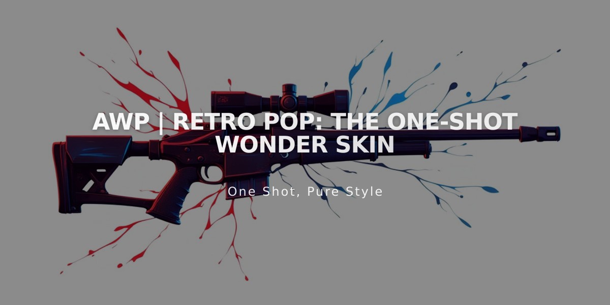 AWP | Retro Pop: The One-Shot Wonder Skin