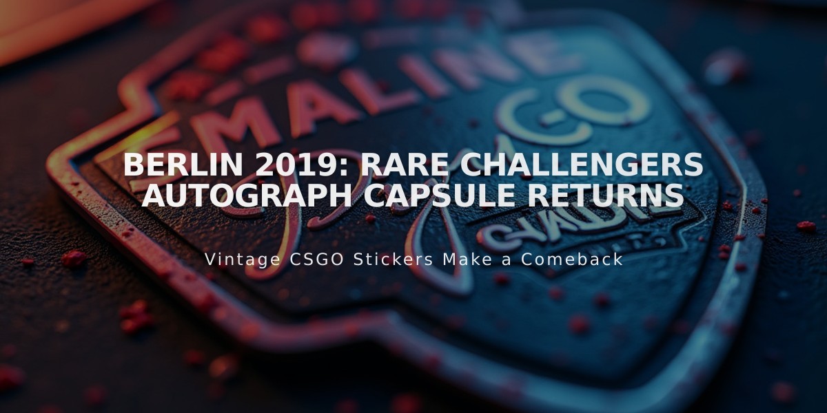 Berlin 2019: Rare Challengers Autograph Capsule Returns