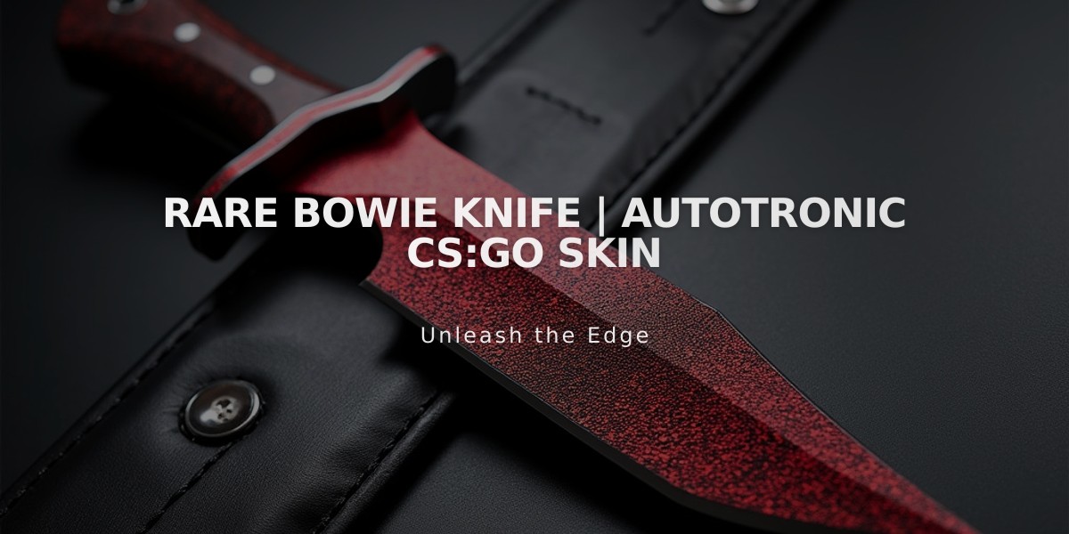 Rare Bowie Knife | Autotronic CS:GO Skin