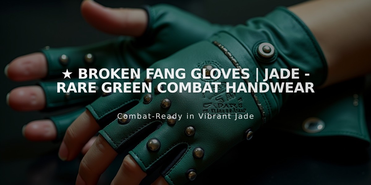 ★ Broken Fang Gloves | Jade - Rare Green Combat Handwear