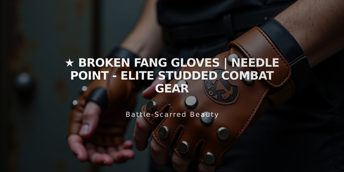 ★ Broken Fang Gloves | Needle Point - Elite Studded Combat Gear