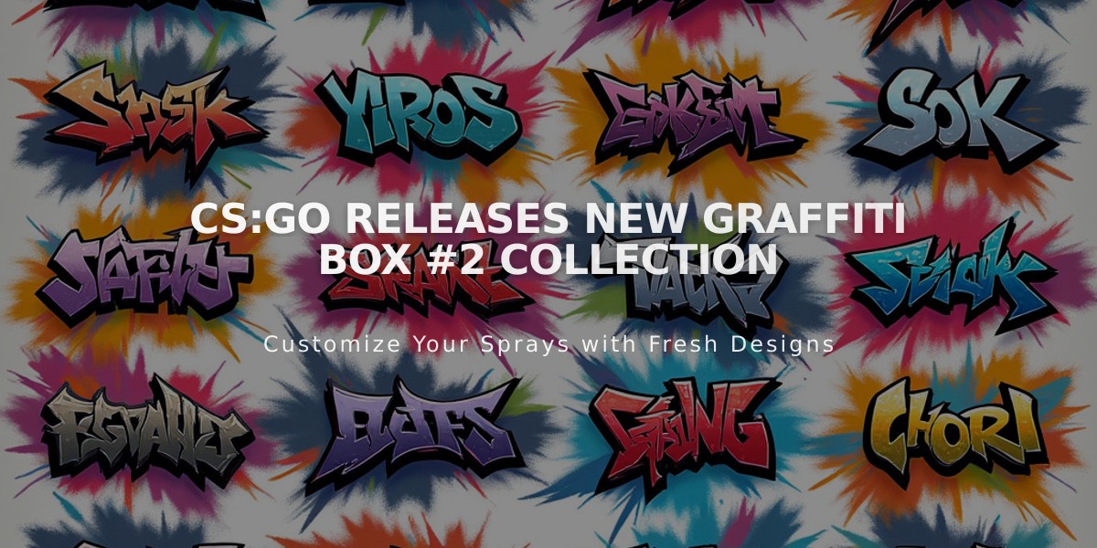 CS:GO Releases New Graffiti Box #2 Collection