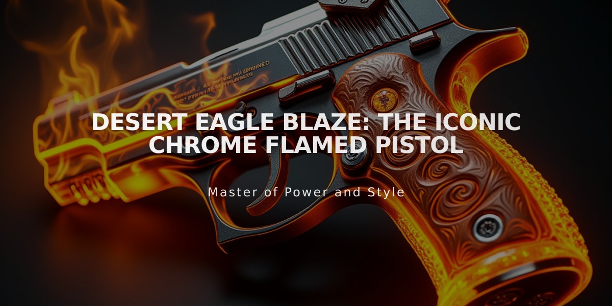 Desert Eagle Blaze: The Iconic Chrome Flamed Pistol