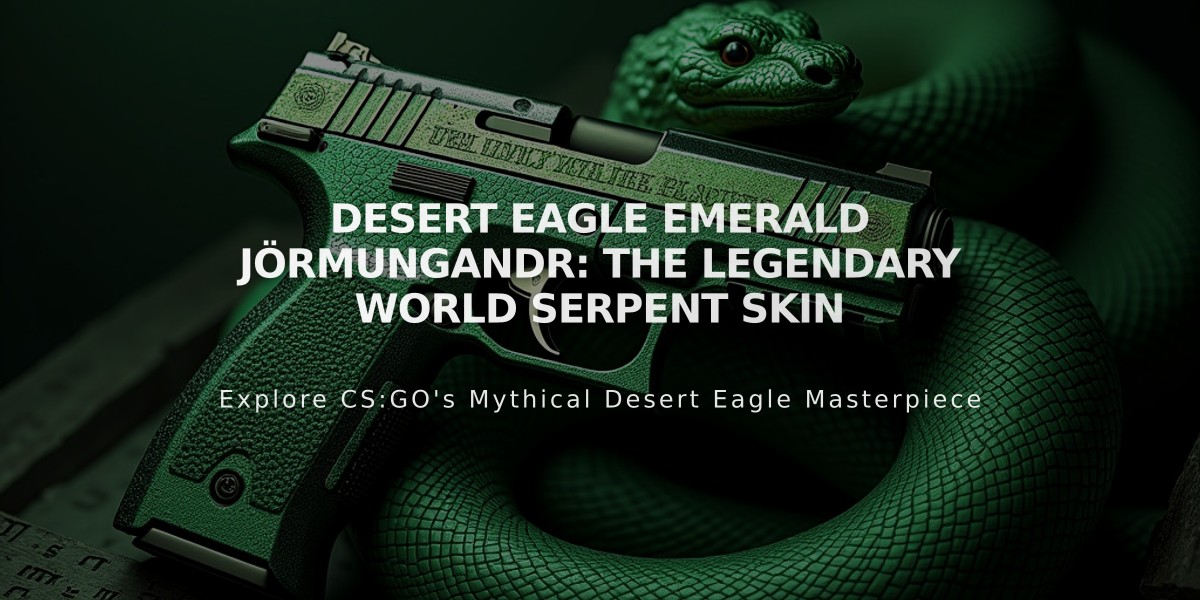 Desert Eagle Emerald Jörmungandr: The Legendary World Serpent Skin