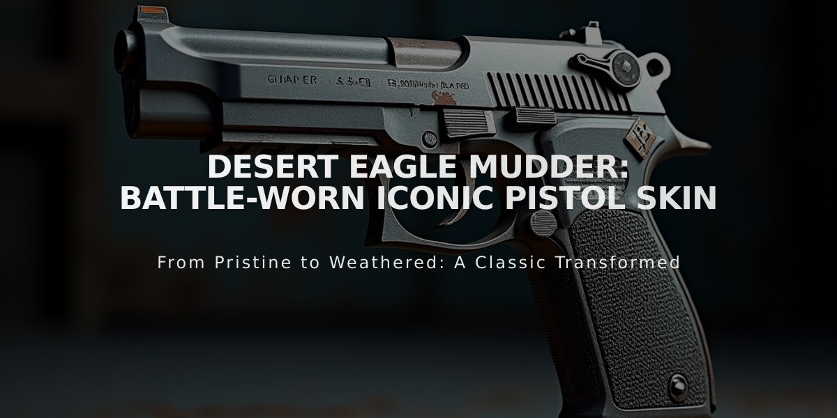 Desert Eagle Mudder: Battle-Worn Iconic Pistol Skin