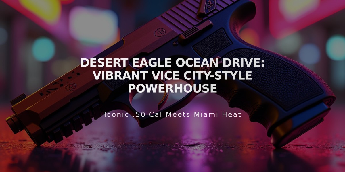 Desert Eagle Ocean Drive: Vibrant Vice City-Style Powerhouse