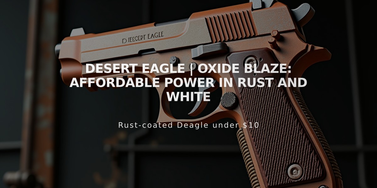 Desert Eagle | Oxide Blaze: Affordable Power in Rust and White