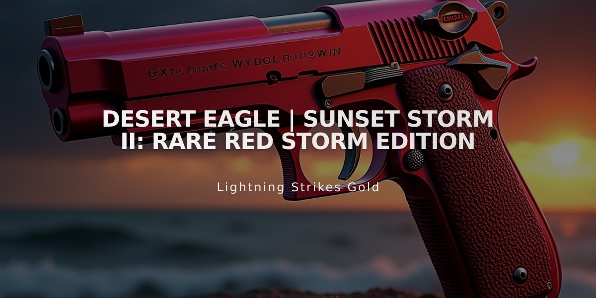 Desert Eagle | Sunset Storm II: Rare Red Storm Edition