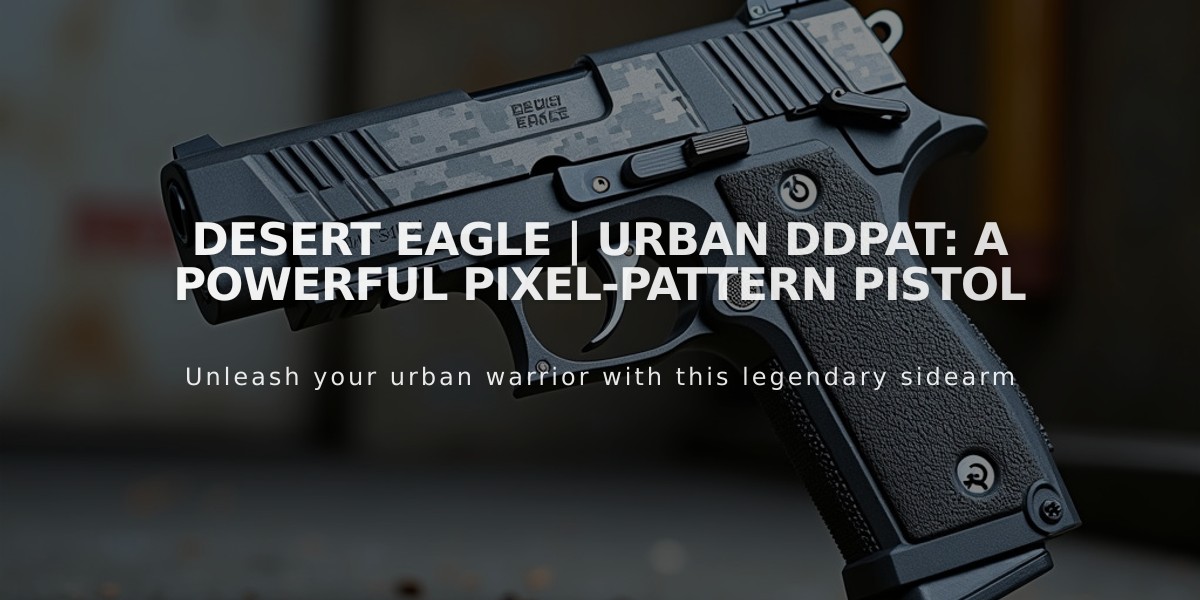 Desert Eagle | Urban DDPAT: A Powerful Pixel-Pattern Pistol