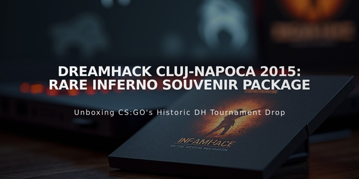 DreamHack Cluj-Napoca 2015: Rare Inferno Souvenir Package