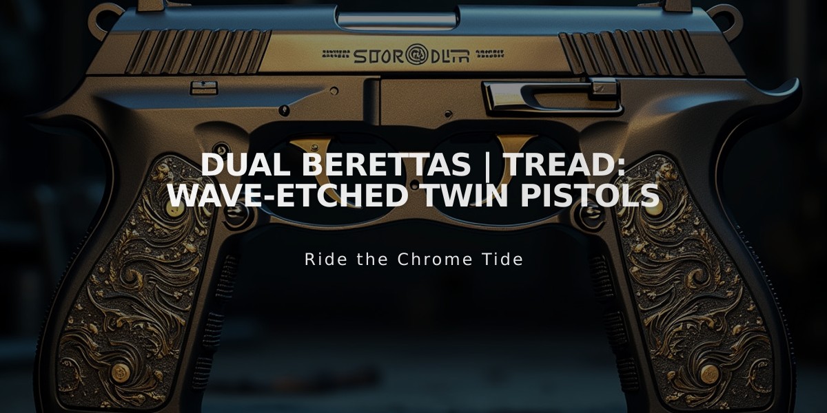 Dual Berettas | Tread: Wave-Etched Twin Pistols