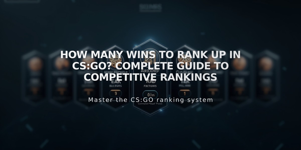 How Many Wins To Rank Up in CS:GO? Complete Guide to Competitive Rankings