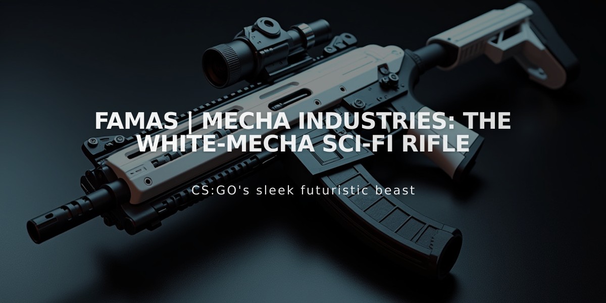 FAMAS | Mecha Industries: The White-Mecha Sci-Fi Rifle