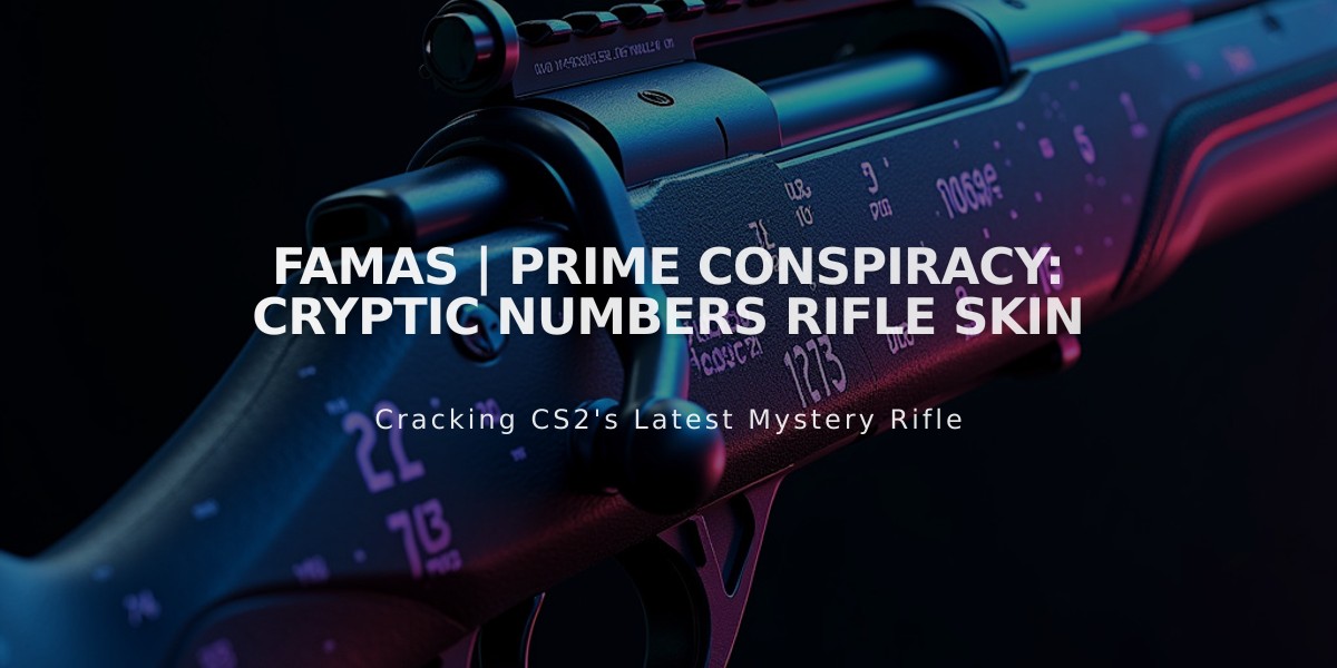 FAMAS | Prime Conspiracy: Cryptic Numbers Rifle Skin