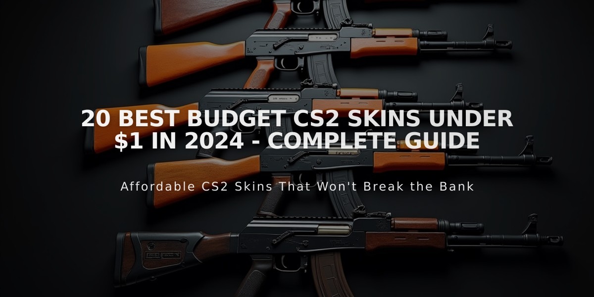 20 Best Budget CS2 Skins Under $1 in 2024 - Complete Guide