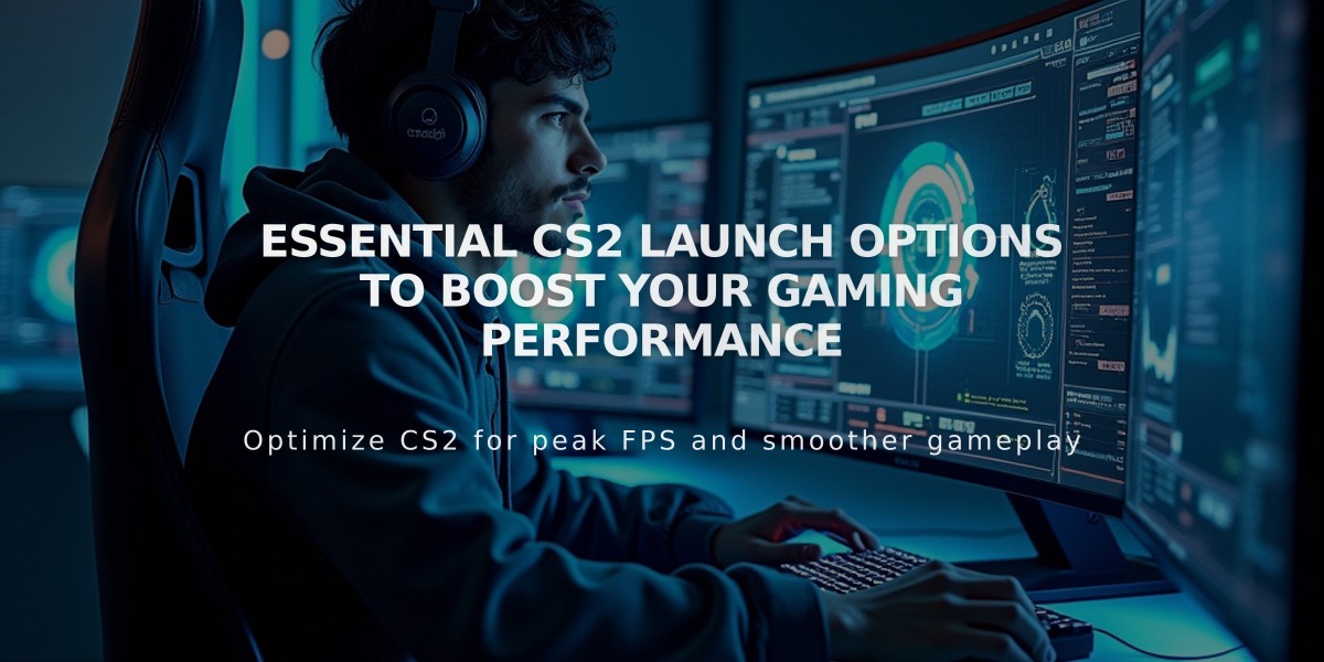 Essential CS2 Launch Options to Boost Your Gaming Performance