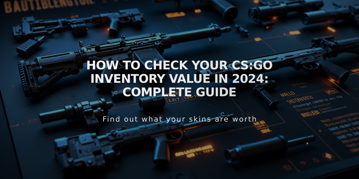 How to Check Your CS:GO Inventory Value in 2024: Complete Guide