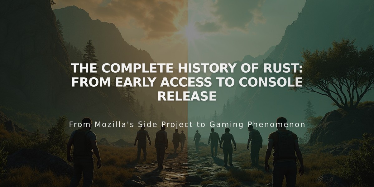 The Complete History of Rust: From Early Access to Console Release