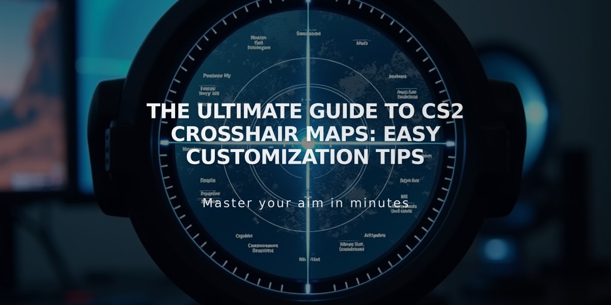 The Ultimate Guide to CS2 Crosshair Maps: Easy Customization Tips