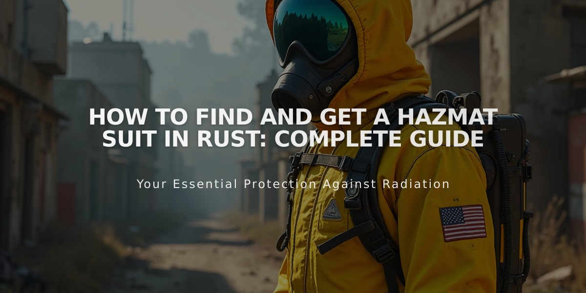 How to Find and Get a Hazmat Suit in Rust: Complete Guide